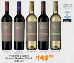 Soriana Híper Estancia mendoza vino tinto o blanco oferta