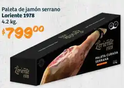 Soriana Híper Loriente 1978 paleta de jamón serrano oferta