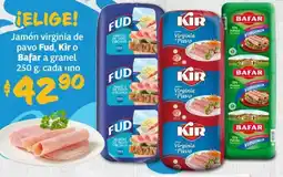 Soriana Híper Fud, kir o bafar jamón virginia de pavo a granel oferta