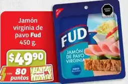 Soriana Híper Fud jamón virginia de pavo oferta