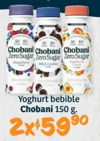 Soriana Híper Chobani yoghurt bebible oferta