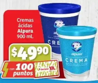 Soriana Híper Alpura cremas ácidas oferta