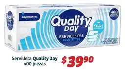 Soriana Híper Quality day servilleta oferta