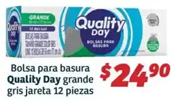 Soriana Híper Quality day bolsa para basura grande gris jareta oferta