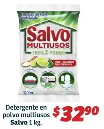 Soriana Híper Salvo detergente en polvo multiusos oferta