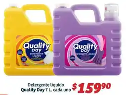 Soriana Híper Quality day detergente líquido oferta