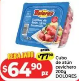 HEB Dolores cubo de atún cevichero oferta