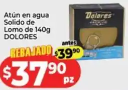 HEB Dolores atún en agua solido de lomo oferta