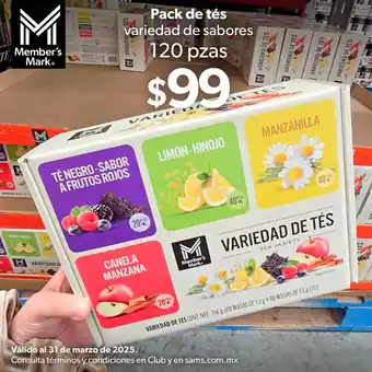 Sam's Club De tés pack oferta