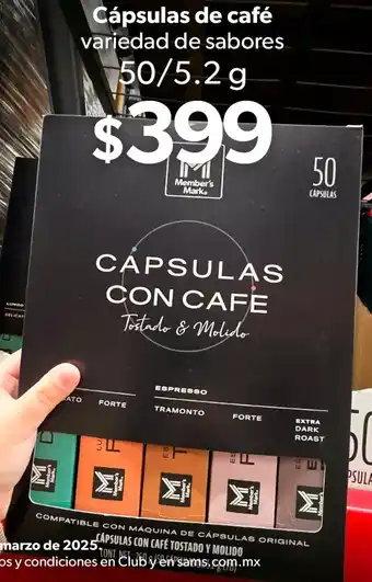 Sam's Club Cápsulas de café variedad de sabores oferta