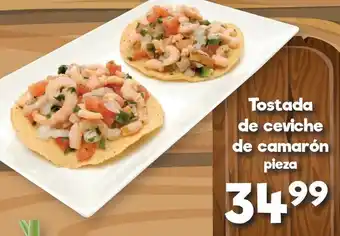 S-Mart Tostada de ceviche de camarón pieza oferta