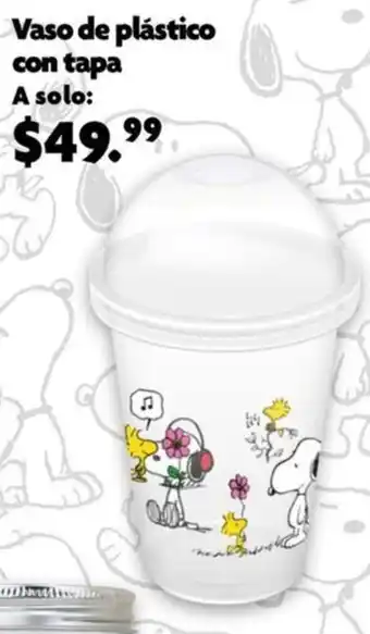 Waldos Vaso de plástico con tapa oferta