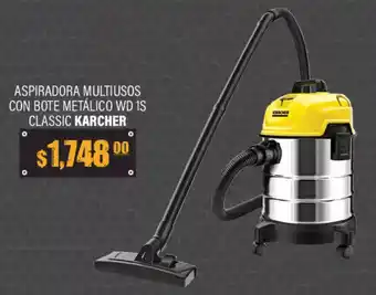 La Comer Karcher aspiradora multiusos con bote metálico wd 1s classic oferta