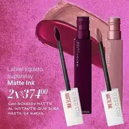 Soriana Híper Maybelline - labial liquido superstay matte ink oferta