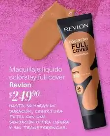 Soriana Híper Revlon - maquillaje liquido colorstay full cover oferta