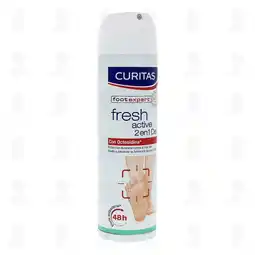 Farmacias Guadalajara Curitas Desodorante Spray para Pies Fresh Active, 150 ml oferta