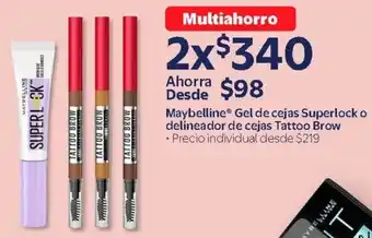 Walmart Maybelline gel de cejas superlock oferta