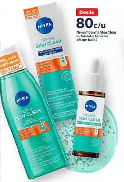 Walmart Nivea derma skin clear exfoliante, tónico o sérum facial oferta