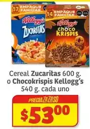 Soriana Híper Kellogg's - cereal zucaritas oferta