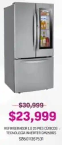 Suburbia LG refrigerador 25 pes oferta