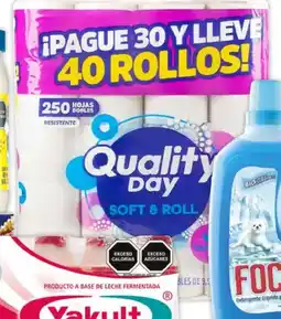 Soriana Híper Quality day papel higiénico oferta