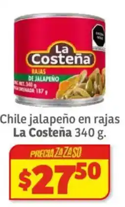 Soriana Híper La costeña chile jalapeño en rajas oferta