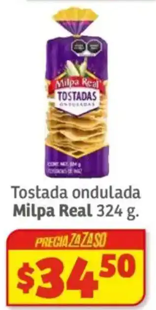 Soriana Híper Milpa real tostada ondulada oferta