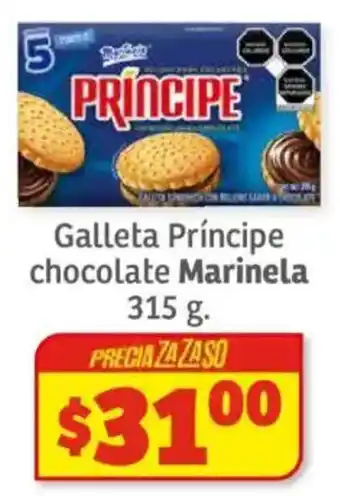 Soriana Híper Marinela galleta príncipe chocolate oferta