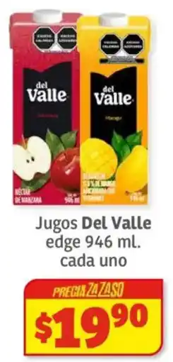 Soriana Híper Del valle jugos edge oferta