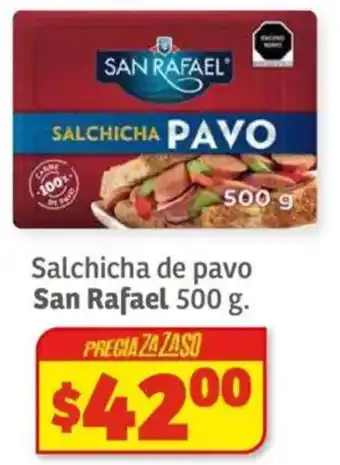 Soriana Híper San rafael salchicha de pavo oferta