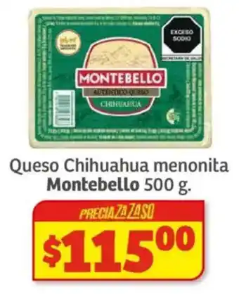 Soriana Híper Montebello queso chihuahua menonita oferta