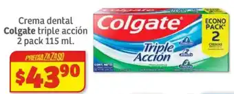 Soriana Híper Colgate Crema dental triple acción oferta