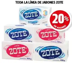 Farmacias Guadalajara Zote toda la línea de jabones oferta