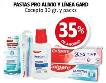 Farmacias Guadalajara Pastas pro alivio y línea gard oferta