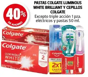 Farmacias Guadalajara Colgate pastas colgate luminous white brilliant y cepillos oferta