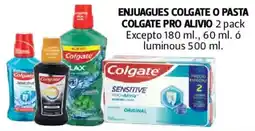 Farmacias Guadalajara Enjuagues colgate o pasta colgate pro alivio oferta