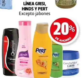 Farmacias Guadalajara Línea grisi, hinds y pert oferta