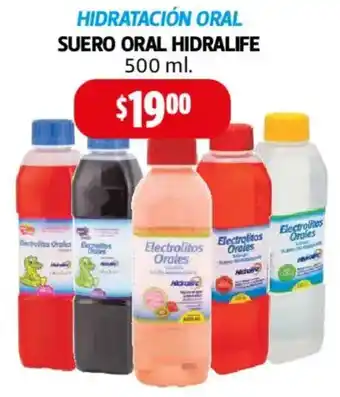 Farmacias Guadalajara Hidratación oral suero oral hidralife oferta