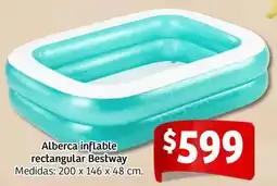 Soriana Mercado Bestway alberca inflable rectangular oferta