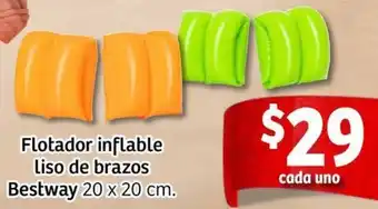 Soriana Mercado Bestway flotador inflable liso de brazos oferta