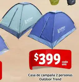 Soriana Mercado Outdoor trend casa de campaña 2 personas oferta