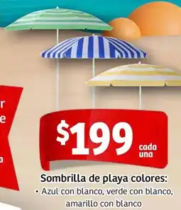 Soriana Mercado Sombrilla de playa colores oferta