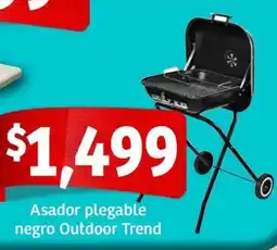 Soriana Mercado Outdoor trend asador plegable negro oferta