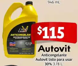 Soriana Mercado Autovit anticongelante listo para usar oferta