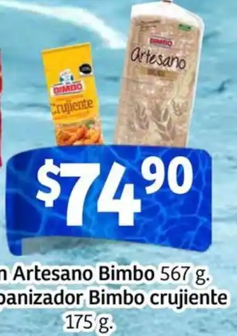 Soriana Mercado Pan Artesano Bimbo oferta