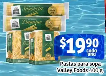 Soriana Mercado Valley foods pastas para sopa oferta