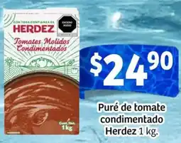 Soriana Mercado Herdez puré de tomate condimentado oferta