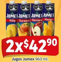 Soriana Mercado Jumex jugos oferta