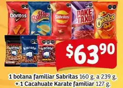 Soriana Mercado 1 botana familiar Sabritas oferta