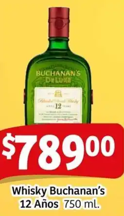 Soriana Mercado Buchanan's whisky 12 años oferta